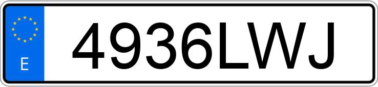 Numer rejestracyjny 4936LWJ posiada BMW IX