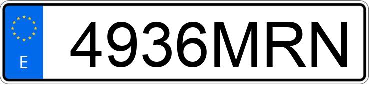 Numer rejestracyjny 4936MRN posiada CUPRA LEON