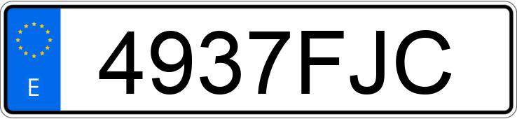 Numer rejestracyjny 4937FJC posiada OPEL VIVARO