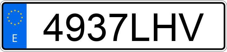 Numer rejestracyjny 4937LHV posiada NISSAN MICRA