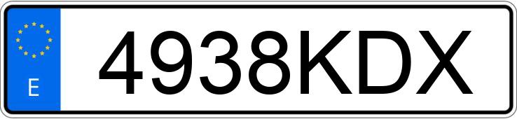 Numer rejestracyjny 4938KDX posiada HANWAY RAW Numer rejestracyjny 4938KDX posiada HANWAY RAW