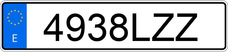 Numer rejestracyjny 4938LZZ posiada RENAULT EXPRESS