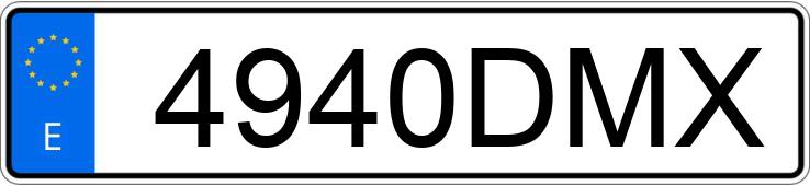 Numer rejestracyjny 4940DMX posiada SEAT LEON