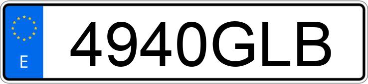 Numer rejestracyjny 4940GLB posiada TOYOTA RAV4