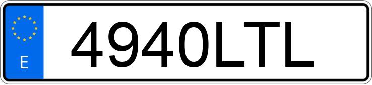 Numer rejestracyjny 4940LTL posiada FIAT 500