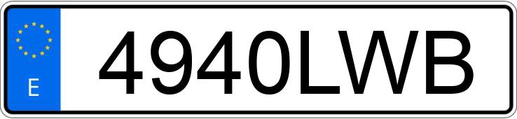 Numer rejestracyjny 4940LWB posiada TOYOTA RAV4