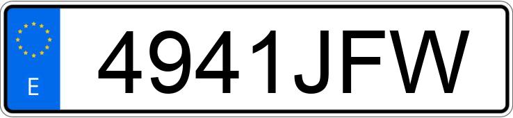 Numer rejestracyjny 4941JFW posiada SEAT LEON