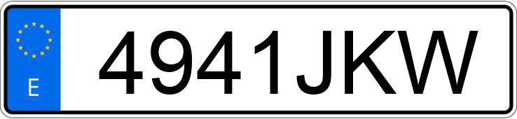 Numer rejestracyjny 4941JKW posiada PEUGEOT 308