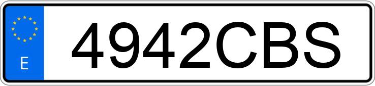 Numer rejestracyjny 4942CBS posiada KTM EXC 450