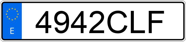 Numer rejestracyjny 4942CLF posiada TOYOTA COROLLA Numer rejestracyjny 4942CLF posiada TOYOTA COROLLA