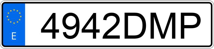 Numer rejestracyjny 4942DMP posiada BMW SERIE 3