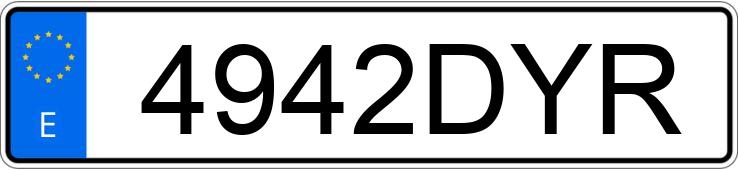 Numer rejestracyjny 4942DYR posiada AUDI TT