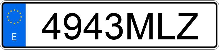 Numer rejestracyjny 4943MLZ posiada MERCEDES C (206)