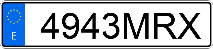 Numer rejestracyjny 4943MRX posiada FIAT 500 E 70KW ACTION