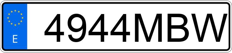 Numer rejestracyjny 4944MBW posiada MINI MINI