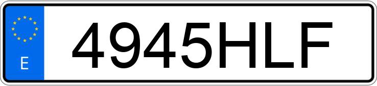 Numer rejestracyjny 4945HLF posiada LAND ROVER RANGE ROVER EVOQUE Numer rejestracyjny 4945HLF posiada LAND ROVER RANGE ROVER EVOQUE