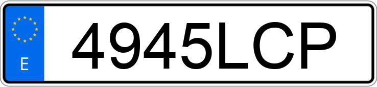 Numer rejestracyjny 4945LCP posiada BMW SERIE 3