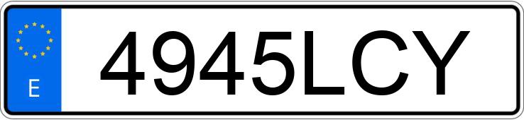 Numer rejestracyjny 4945LCY posiada VOLKSWAGEN GOLF Numer rejestracyjny 4945LCY posiada VOLKSWAGEN GOLF