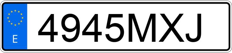 Numer rejestracyjny 4945MXJ posiada FORD CUSTOM