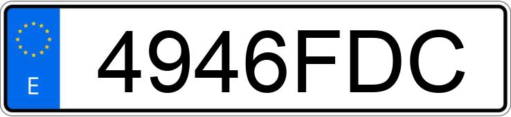 Numer rejestracyjny 4946FDC posiada KAWASAKI ZX-6 R