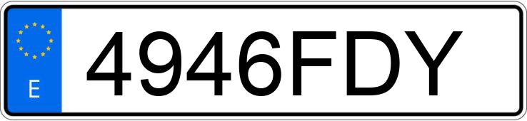 Numer rejestracyjny 4946FDY posiada VOLVO S40