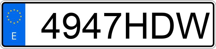 Numer rejestracyjny 4947HDW posiada TOYOTA LAND CRUISER