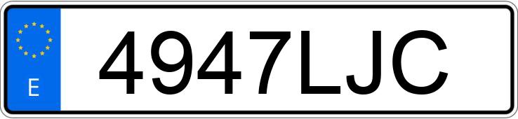 Numer rejestracyjny 4947LJC posiada AUDI A5 SPORTBACK