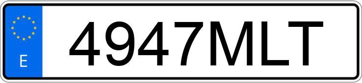 Numer rejestracyjny 4947MLT posiada HYUNDAI TUCSON