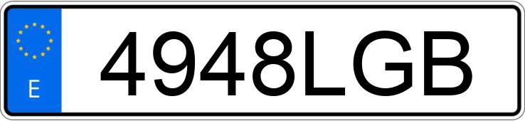 Numer rejestracyjny 4948LGB posiada AUDI A4