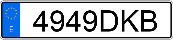 Numer rejestracyjny 4949DKB posiada CITROEN C-15