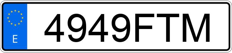 Numer rejestracyjny 4949FTM posiada BMW SERIE 3 Numer rejestracyjny 4949FTM posiada BMW SERIE 3