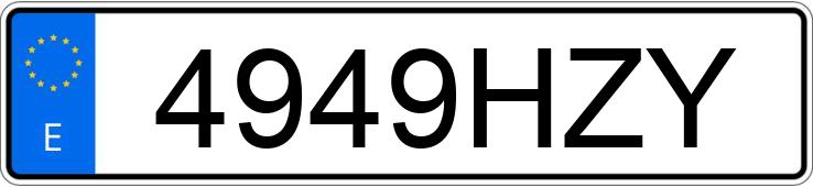 Numer rejestracyjny 4949HZY posiada KIA CEED Numer rejestracyjny 4949HZY posiada KIA CEED