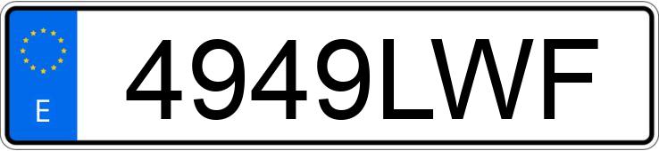 Numer rejestracyjny 4949LWF posiada SKODA OCTAVIA