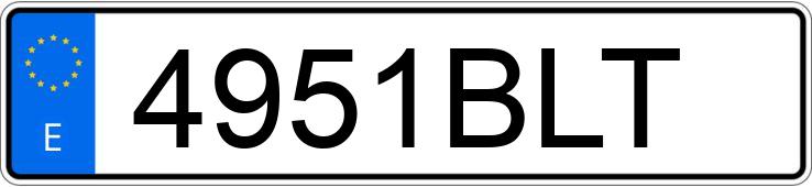 Numer rejestracyjny 4951BLT posiada PEUGEOT 206 Numer rejestracyjny 4951BLT posiada PEUGEOT 206