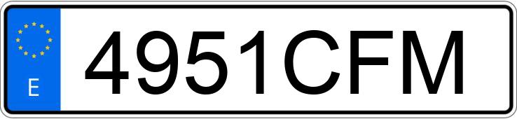 Numer rejestracyjny 4951CFM posiada HYUNDAI ACCENT