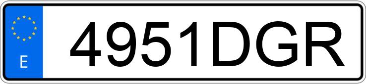 Numer rejestracyjny 4951DGR posiada FIAT DOBLO