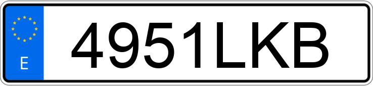 Le numéro d’enregistrement 4951LKB a TOYOTA RAV4 Le numéro d’enregistrement 4951LKB a TOYOTA RAV4