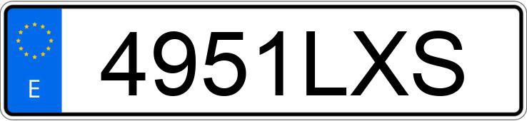 Numer rejestracyjny 4951LXS posiada NISSAN QASHQAI