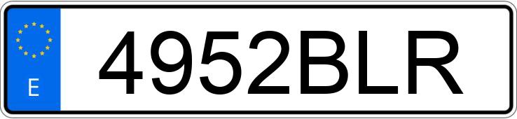 Numer rejestracyjny 4952BLR posiada SEAT IBIZA