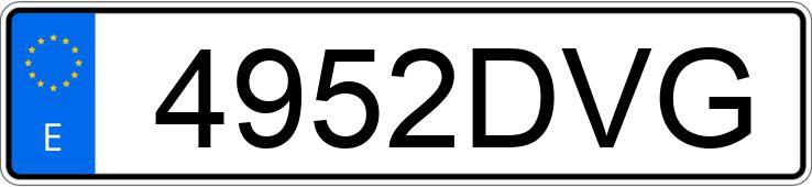 Numer rejestracyjny 4952DVG posiada SUZUKI GS 500