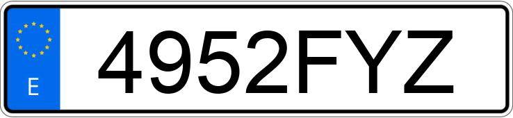 Numer rejestracyjny 4952FYZ posiada FORD FOCUS