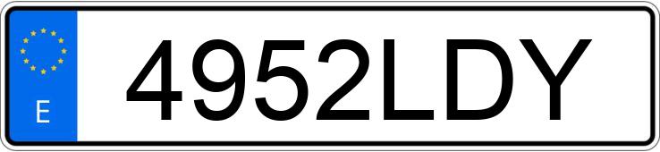 Numer rejestracyjny 4952LDY posiada PORSCHE MACAN