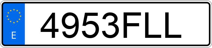 Numer rejestracyjny 4953FLL posiada SEAT CORDOBA