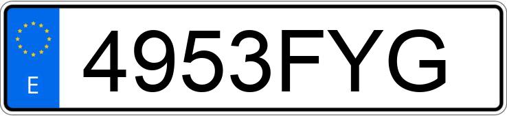 Numer rejestracyjny 4953FYG posiada FORD FOCUS