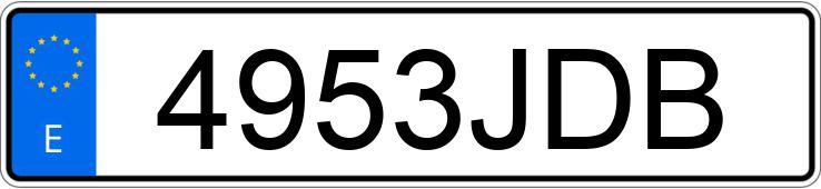 Numer rejestracyjny 4953JDB posiada RENAULT CLIO