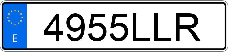 Die Registrierungsnummer 4955LLR hat VOLKSWAGEN TOUAREG