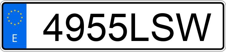 Numer rejestracyjny 4955LSW posiada CUPRA FORMENTOR