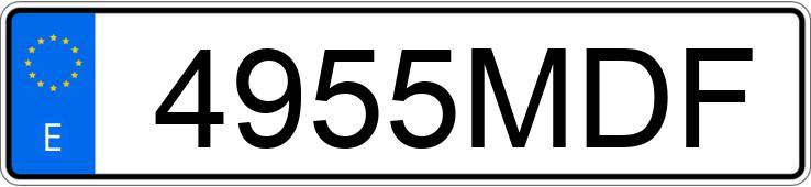 Numer rejestracyjny 4955MDF posiada MAZDA CX-5