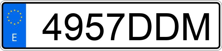 Numer rejestracyjny 4957DDM posiada SEAT CORDOBA