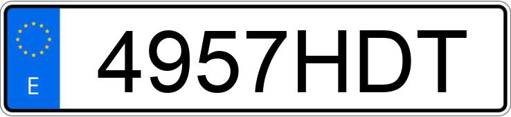 Numer rejestracyjny 4957HDT posiada VOLKSWAGEN GOLF Numer rejestracyjny 4957HDT posiada VOLKSWAGEN GOLF